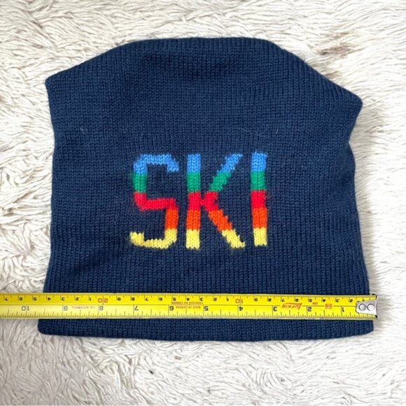 Vintage SKI Wool Toque Beanie in Navy Blue - O/S, Unisex 🌈 - Picture 4 of 7